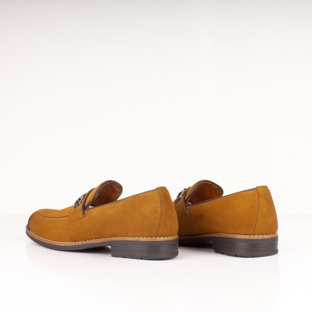 RUNWELL – Chaussure de ville 100% Daim – Tabac.
