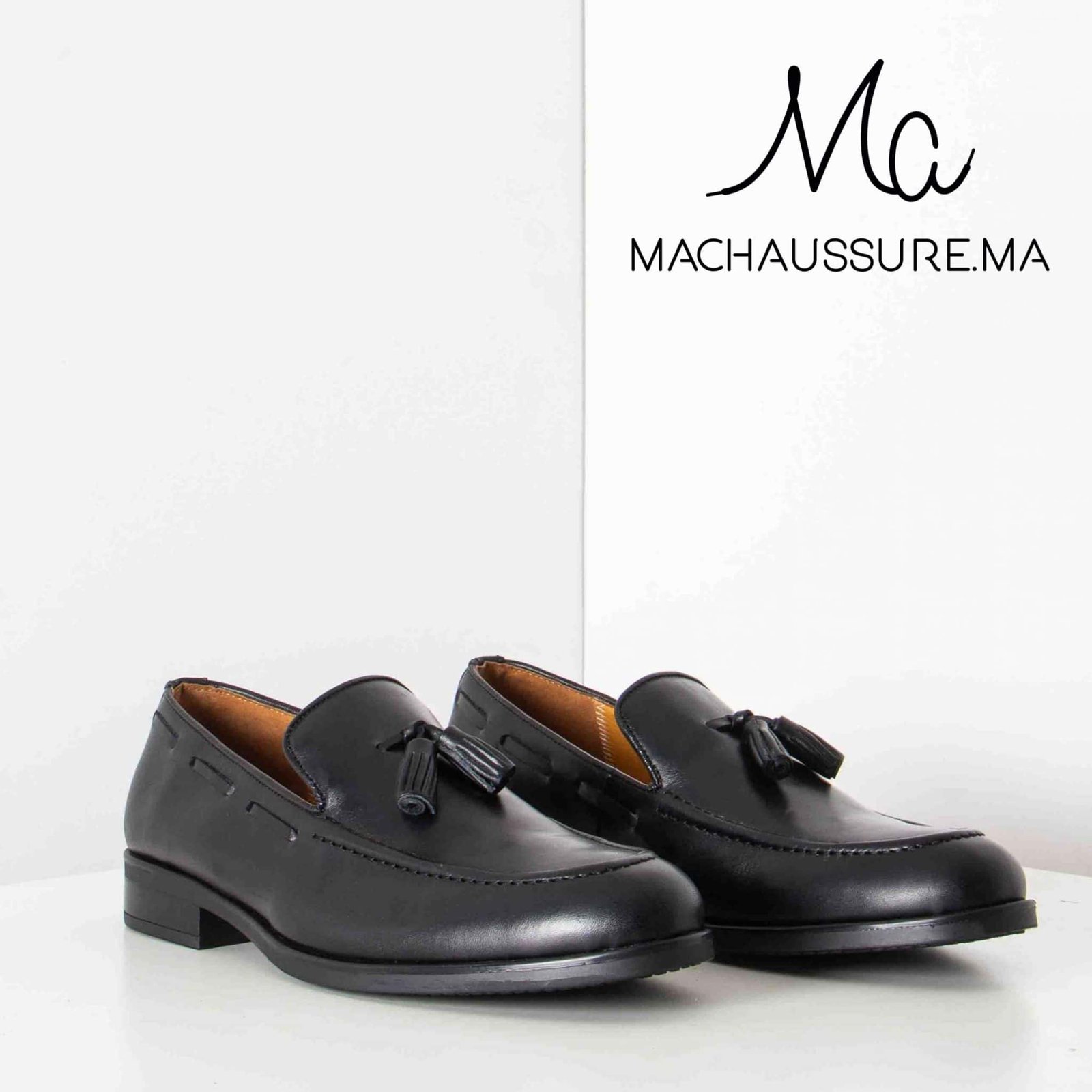 DANVER – Chaussure de ville 100% cuir - Noir.