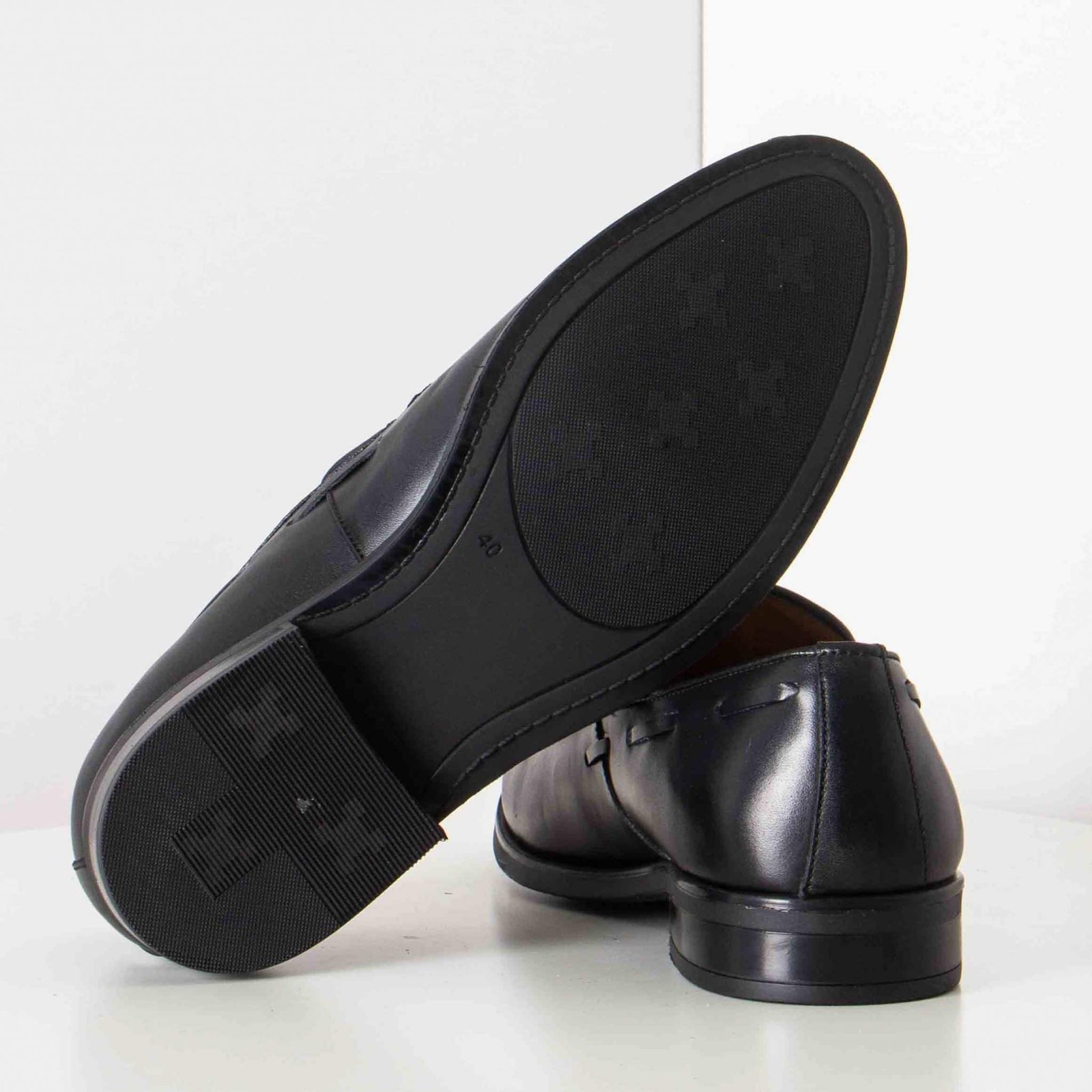 DANVER – Chaussure de ville 100% cuir - Noir.