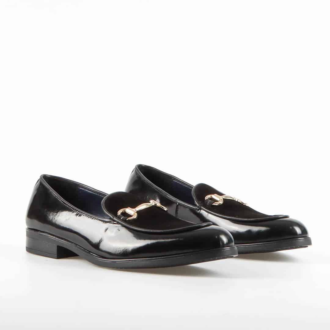 CALIX - Chaussures de ville en Cuir - Noir.