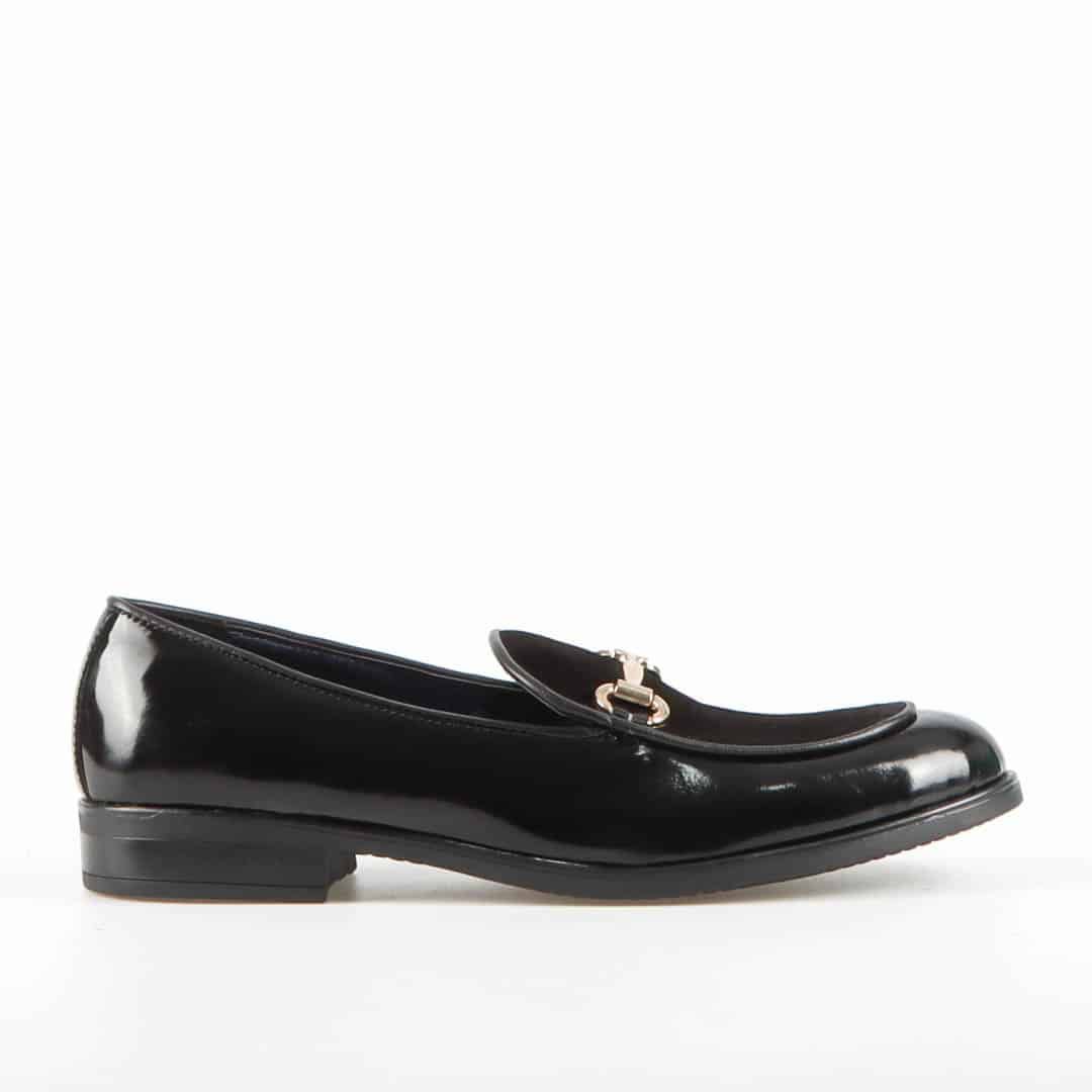 CALIX - Chaussures de ville en Cuir - Noir.
