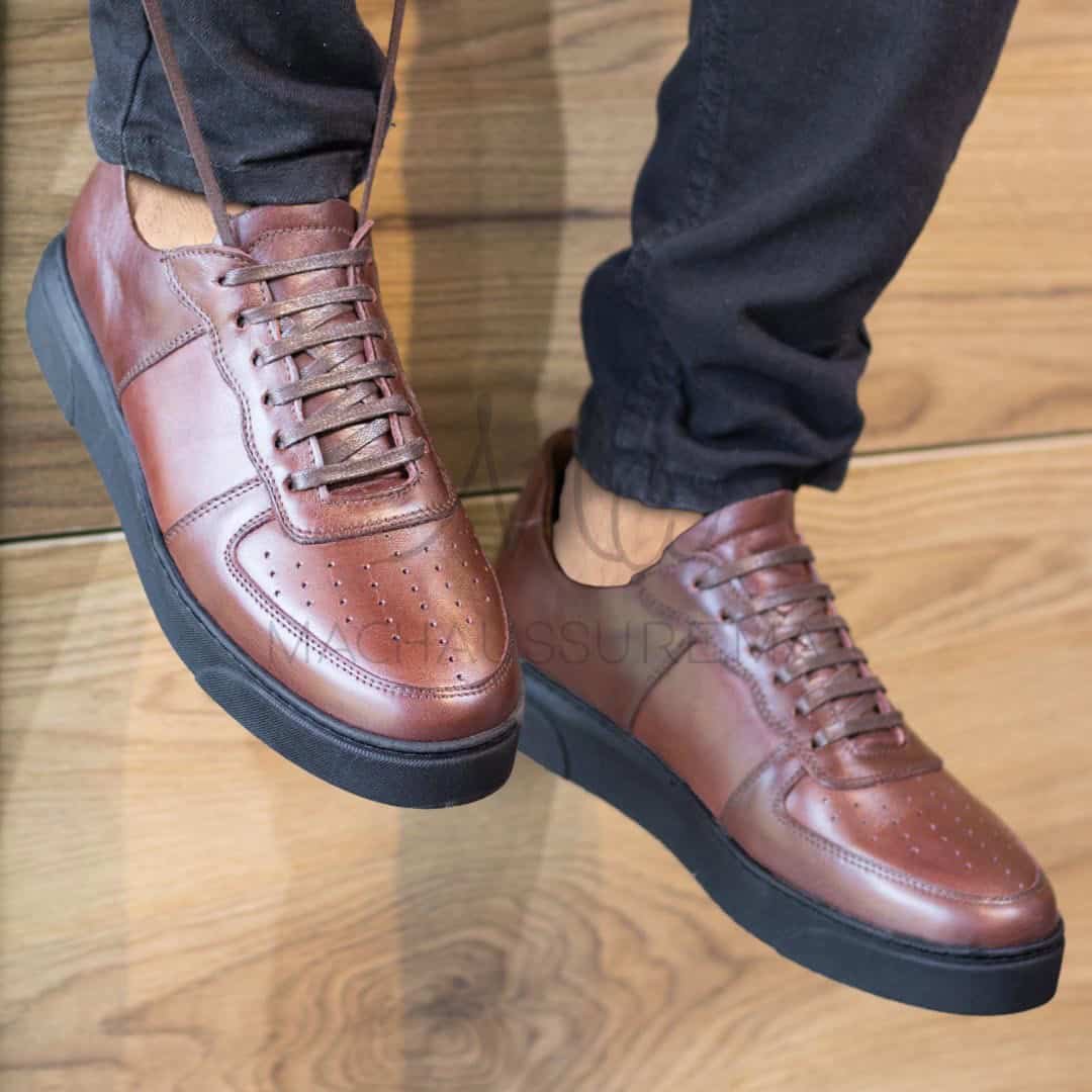 AIR BALVIN - Baskets en Marron.