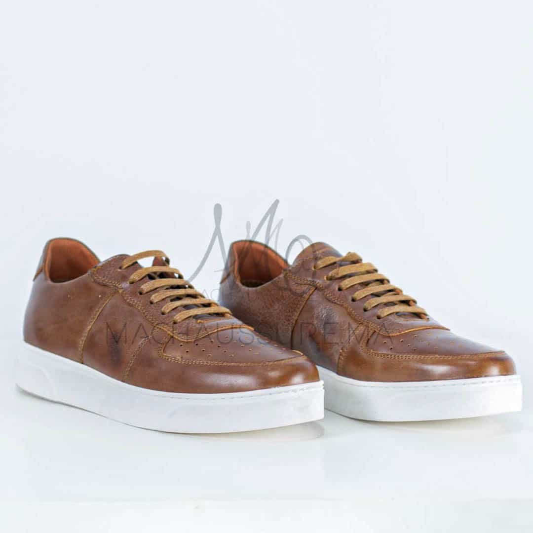AIR BALVIN - Baskets en Tabac.