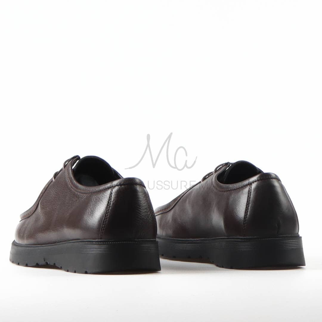 Terzo - Chaussures à lacets pour Hommes 100% Cuir en Marron.