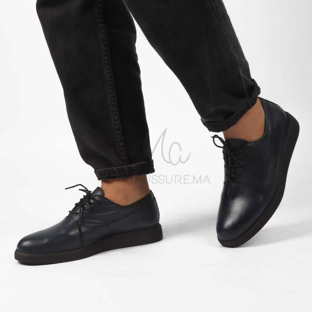 Uvalen - Chaussures de ville Hommes Cuir en Bleu.
