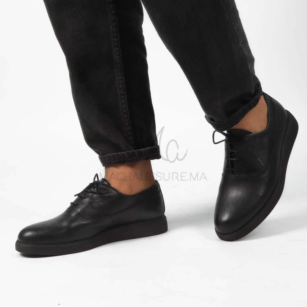 Uvalen - Chaussures de ville Hommes Cuir en Noir.