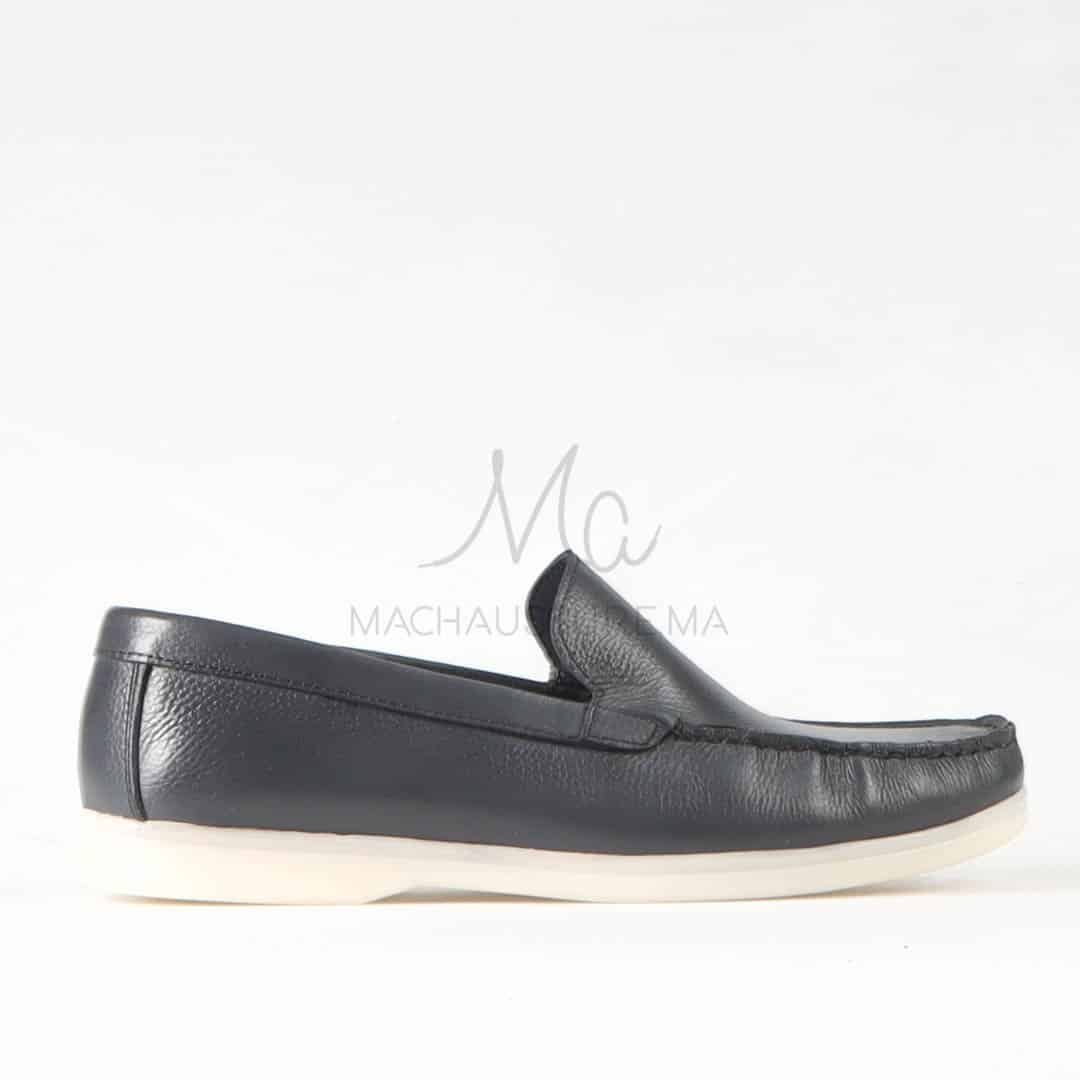 Oratorio – Mocassins 100 % Cuir Gris.