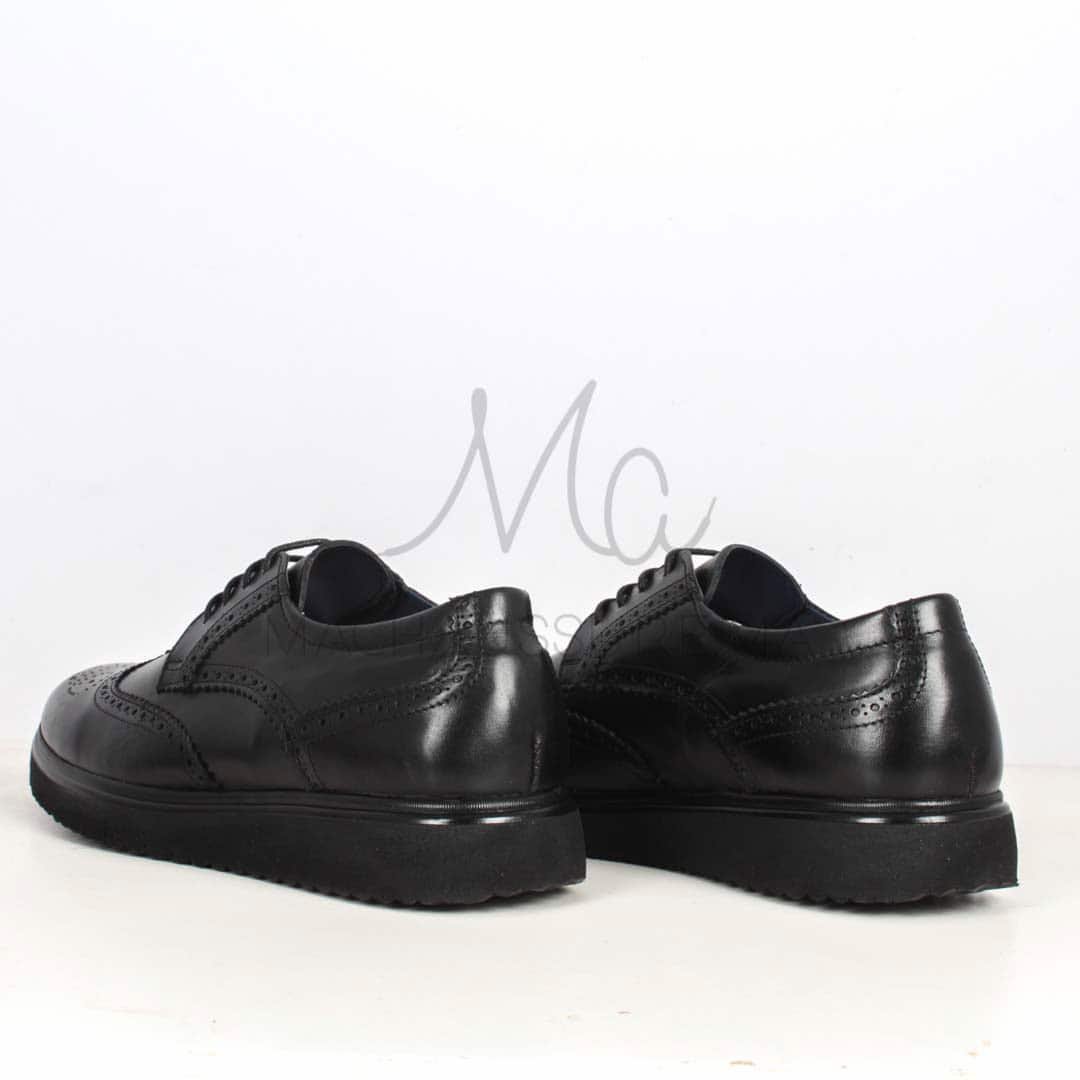 ERNEST – Chaussures de ville 100 % Cuir en Noir.