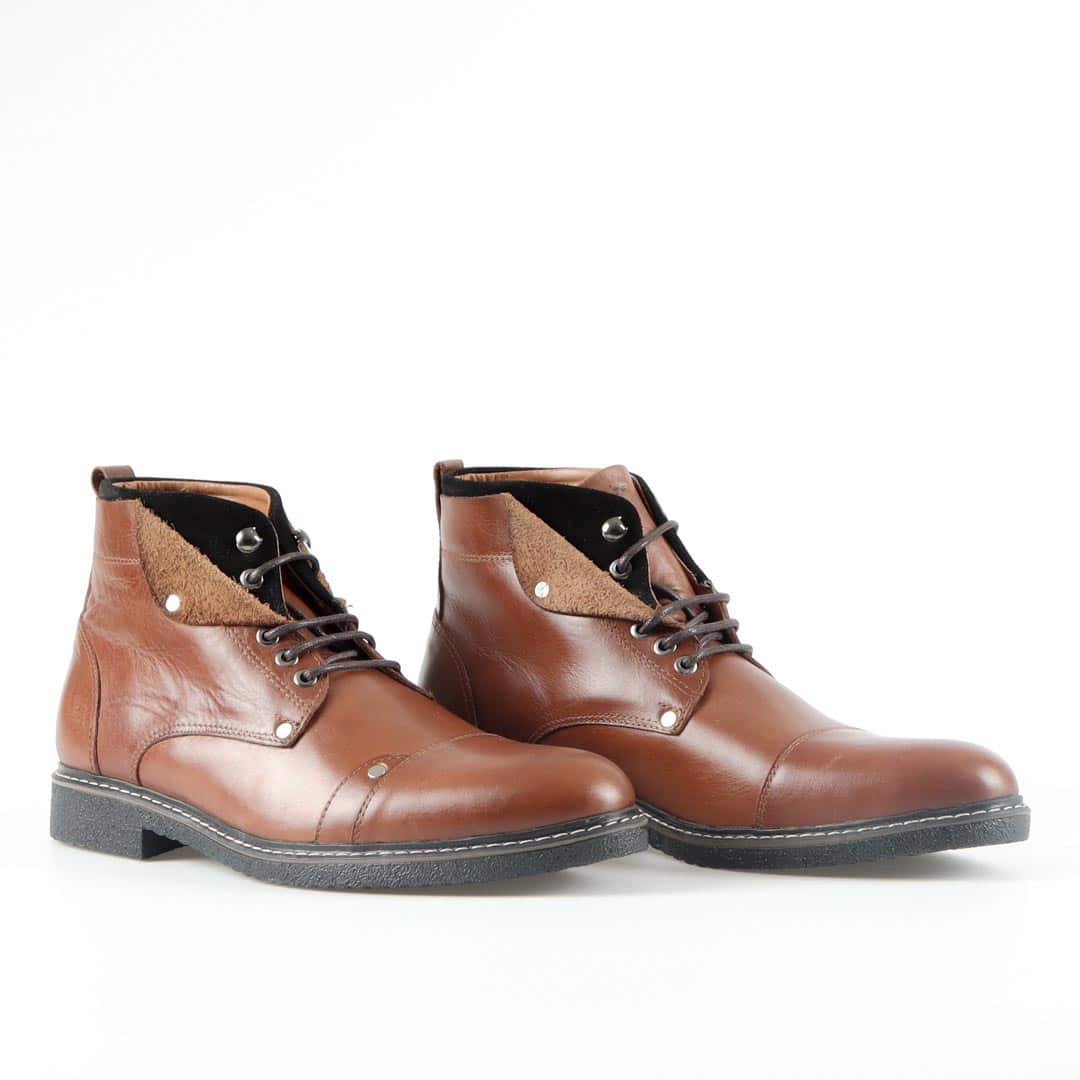 Theodore - Bottines en Tabac.