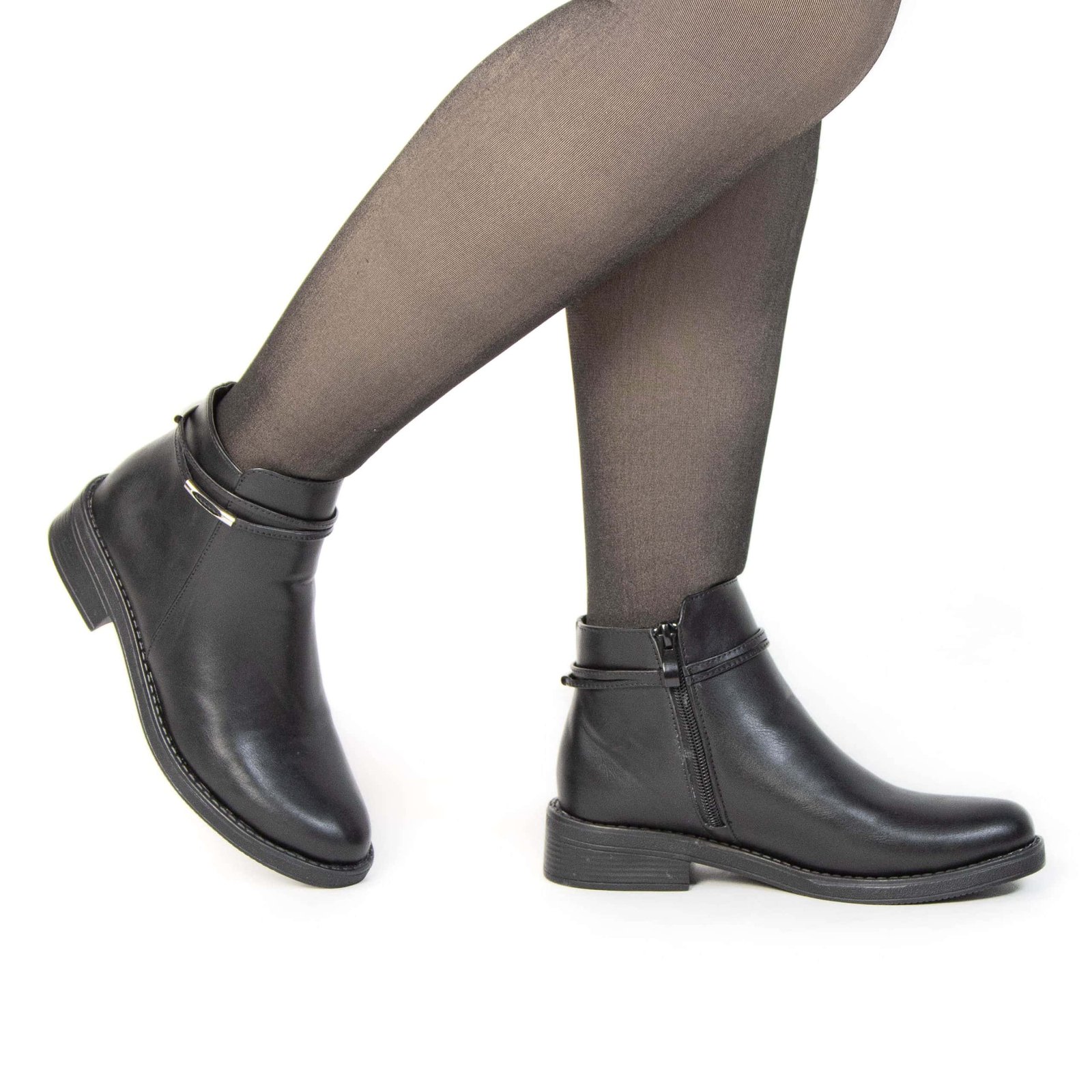 ZION – Bottines Femmes en Noir.