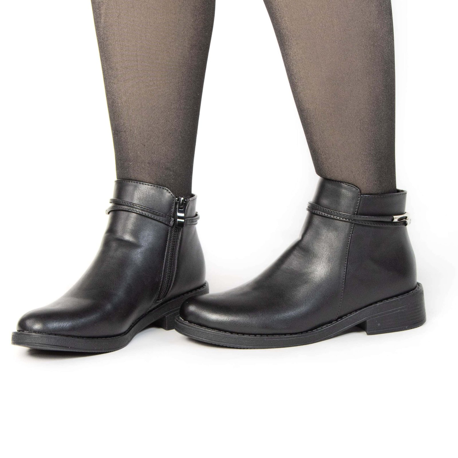 ZION – Bottines Femmes en Noir.