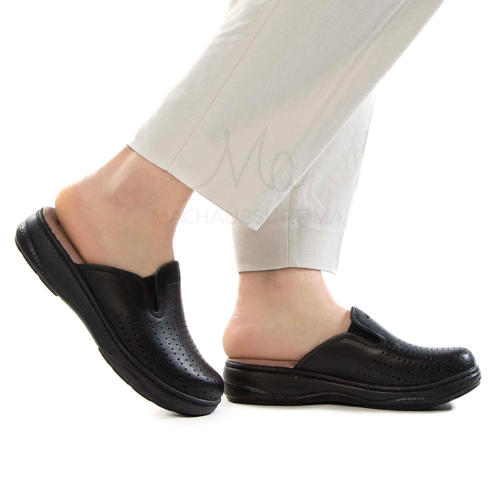 Confort+ – Sabot médical en Noir.