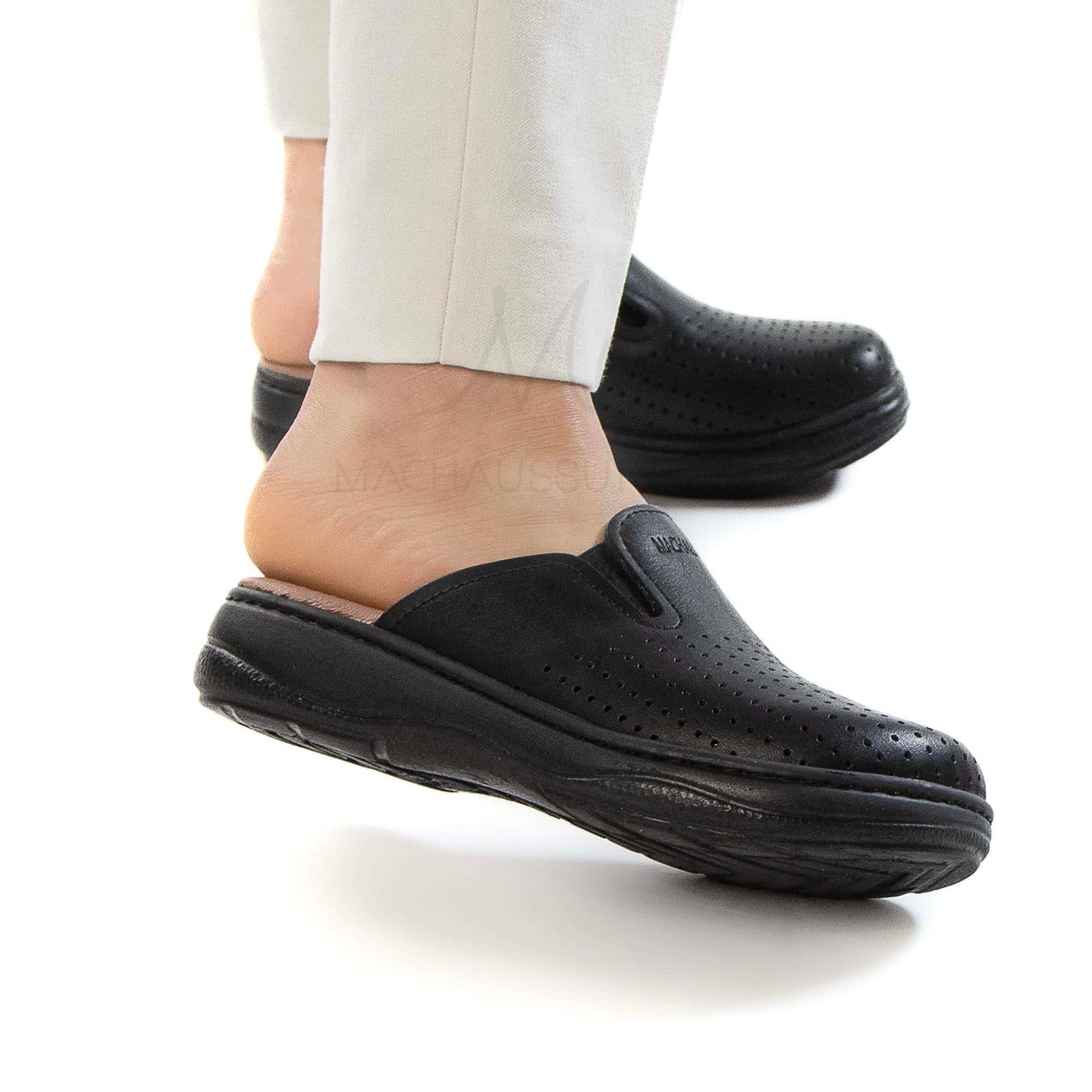 Confort+ – Sabot médical en Noir.