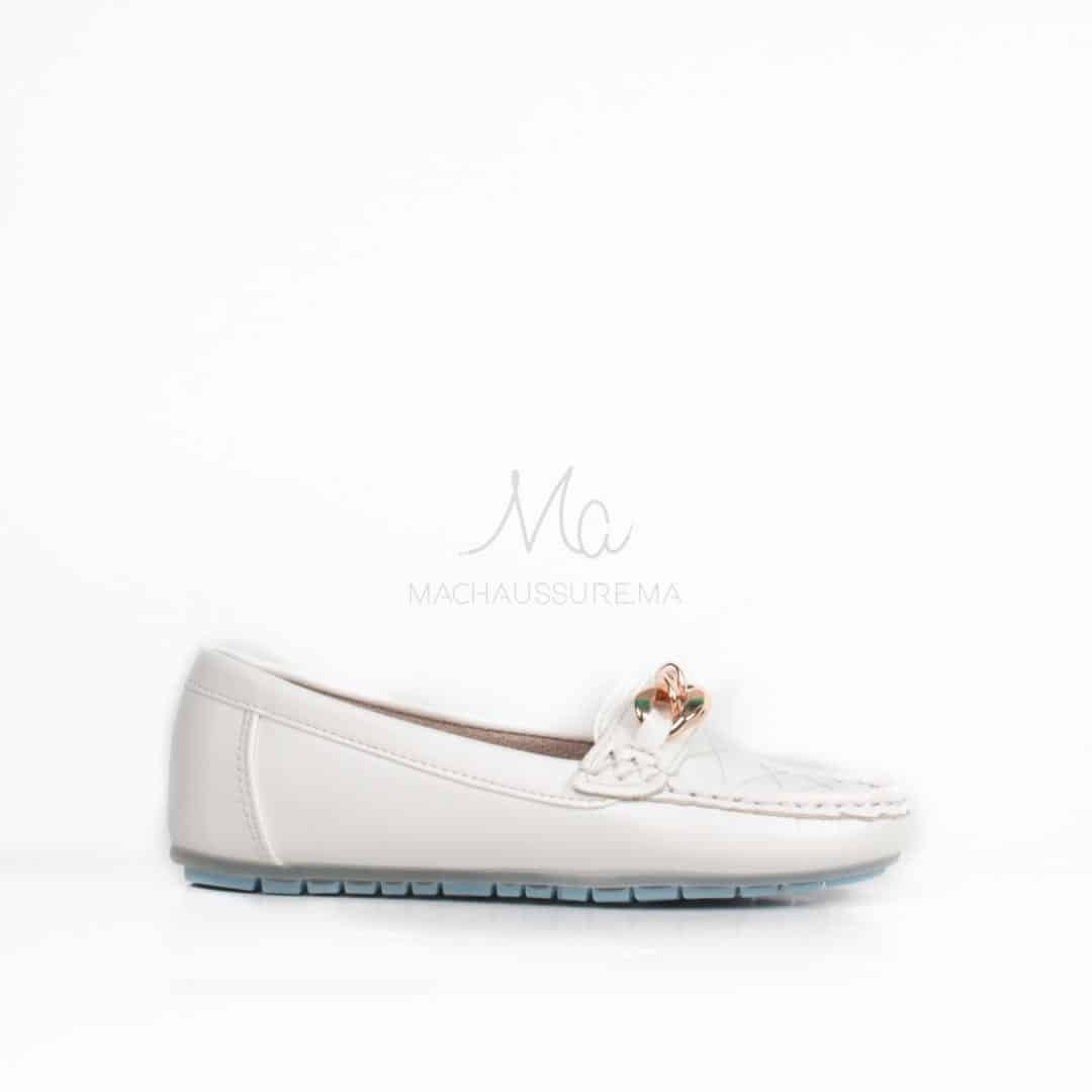 ZENDIA-Ballerines pour fille en Blanc.