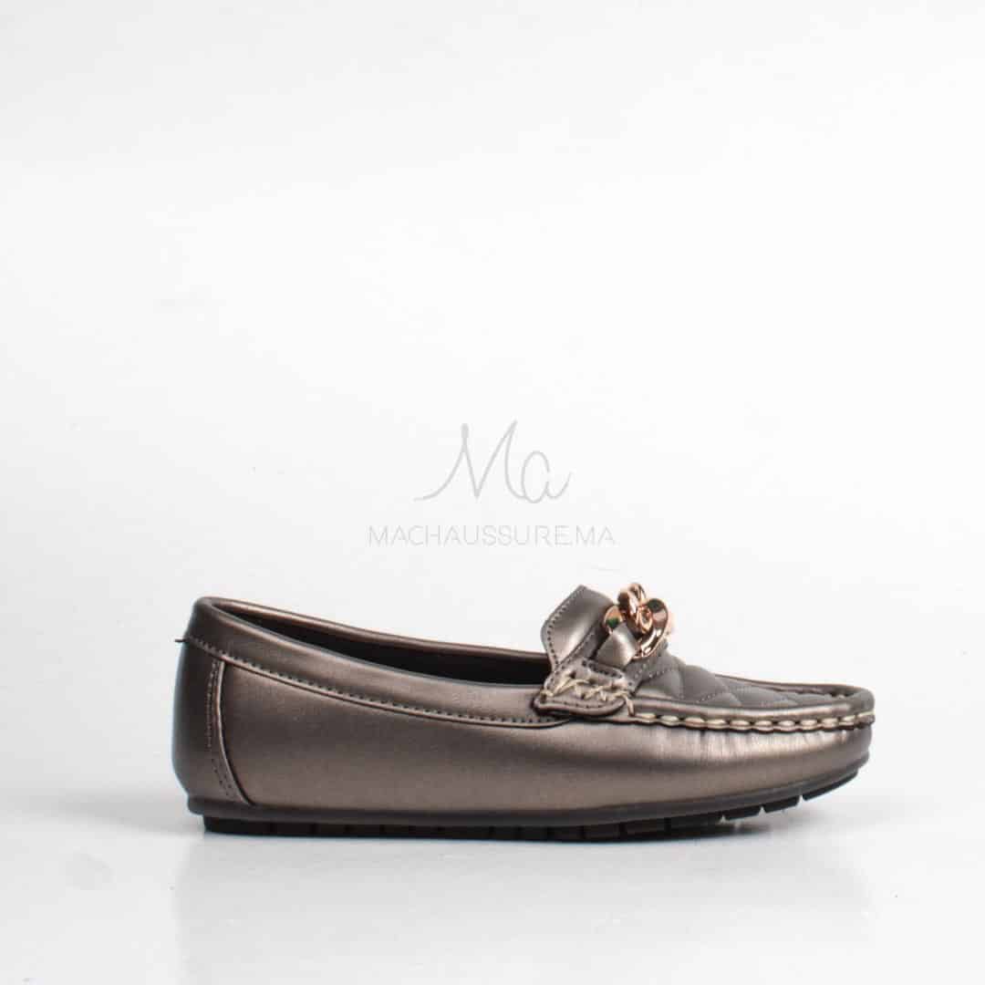 ZENDIA-Ballerines pour fille en Nickel.