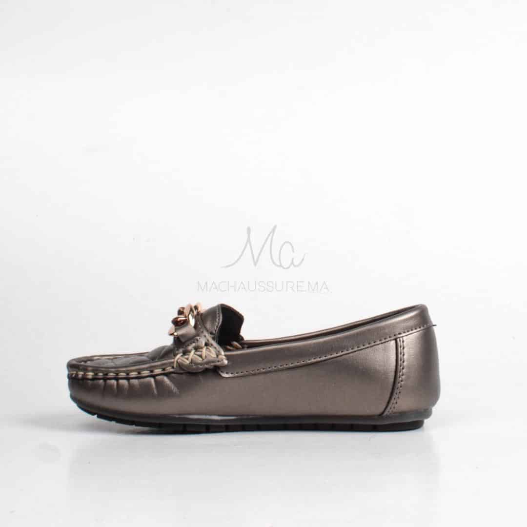 ZENDIA-Ballerines pour fille en Nickel.