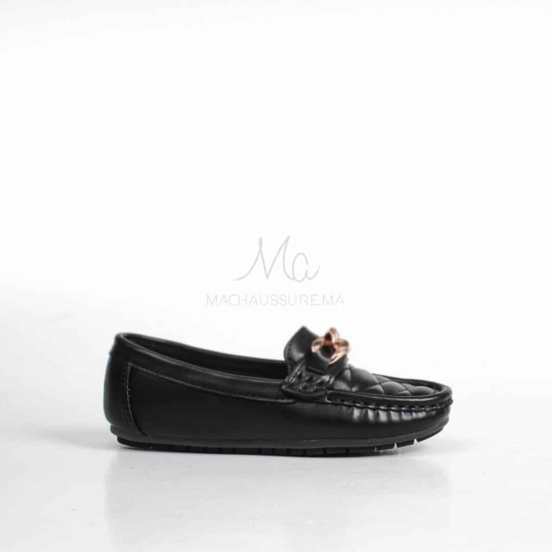 ZENDIA-Ballerines pour fille en noir.