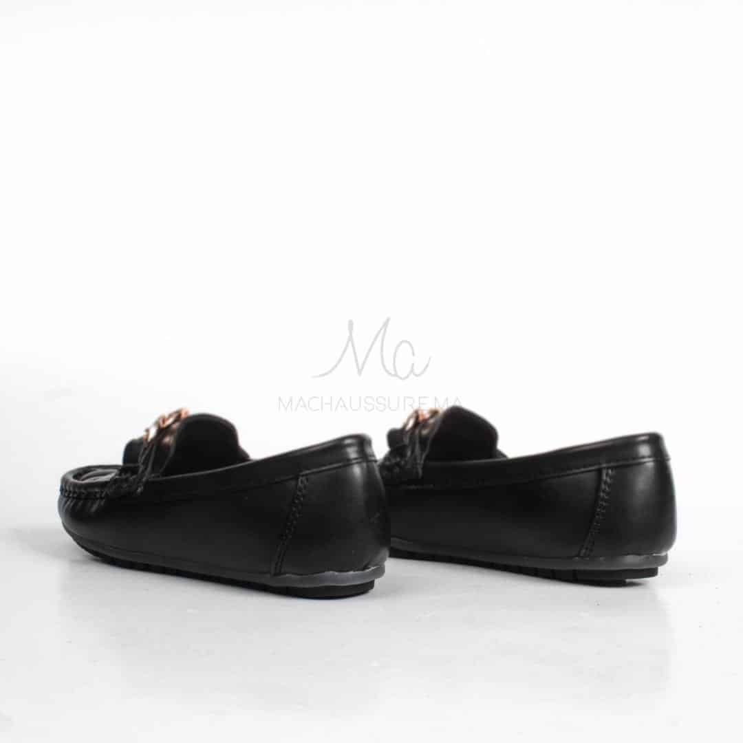 ZENDIA-Ballerines pour fille en noir.