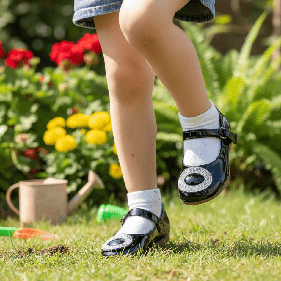 Johana - Ballerines pour fille en Noir.